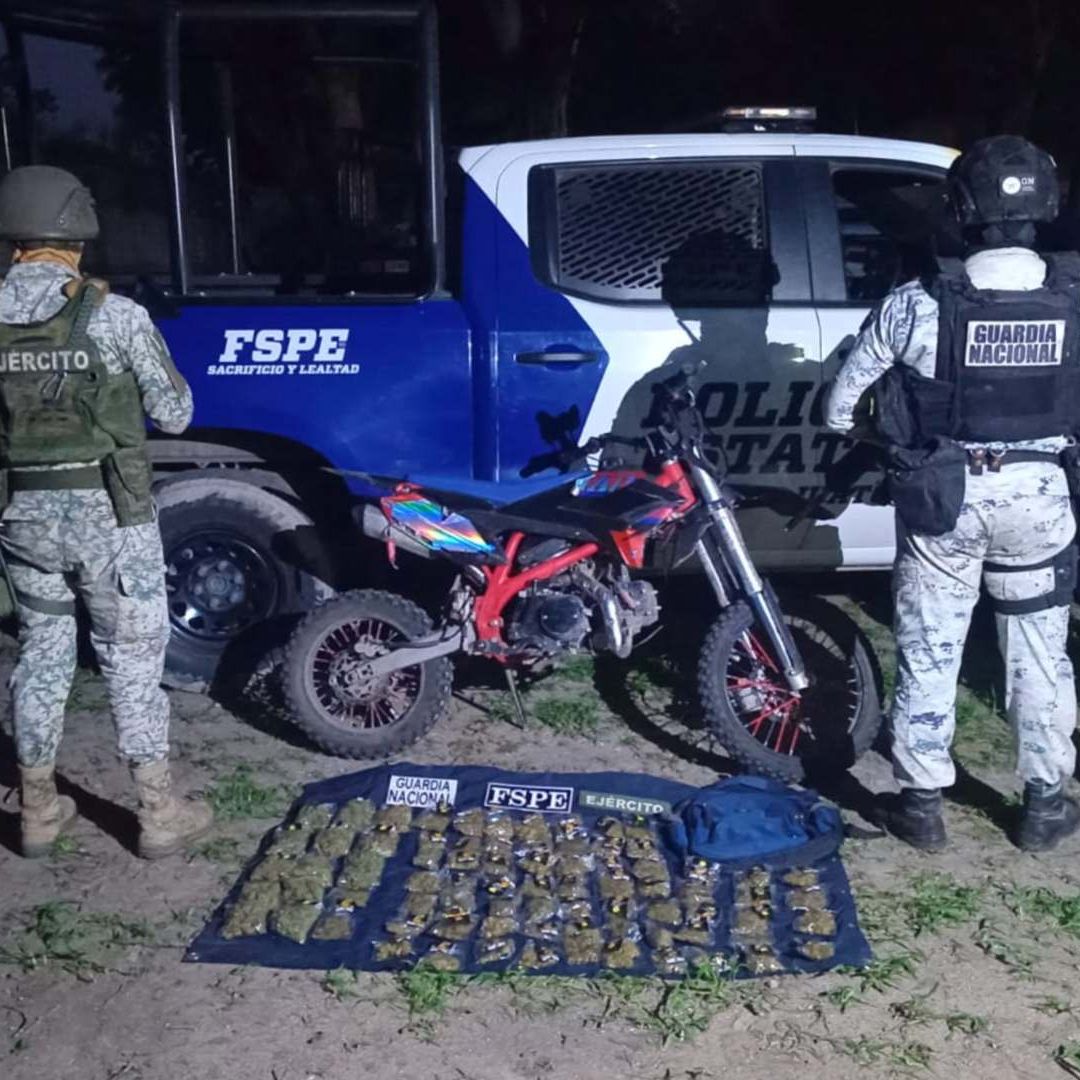 La mercancía fue asegurada.